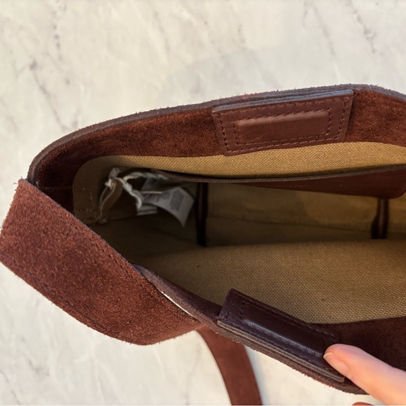 NWT Madewell Essential Mini Tote Bucket Bag Chocolate Raisin - Picture 8 of 9